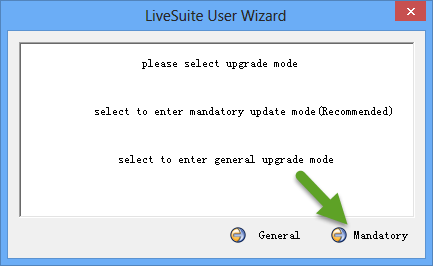 LiveSuit Upgrade Mode