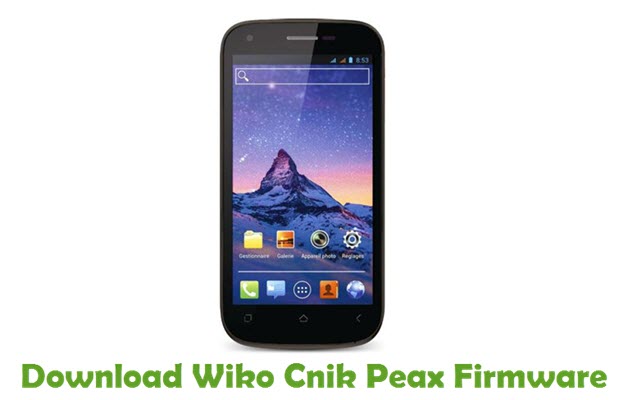 Download Wiko Cnik Peax Stock ROM