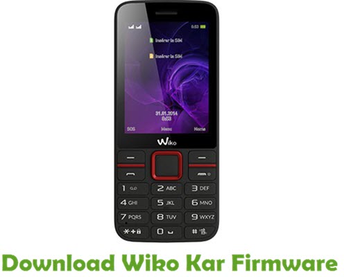 Download Wiko Kar Stock ROM