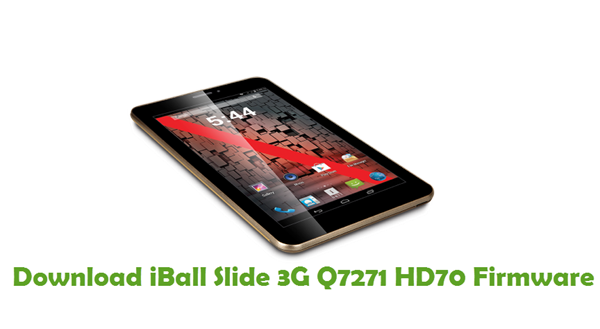 Download iBall Slide 3G Q7271 HD70 Stock ROM