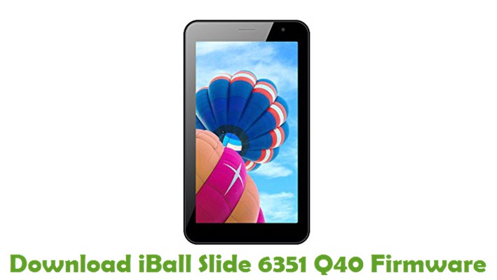 Download iBall Slide 6351 Q40 Stock ROM