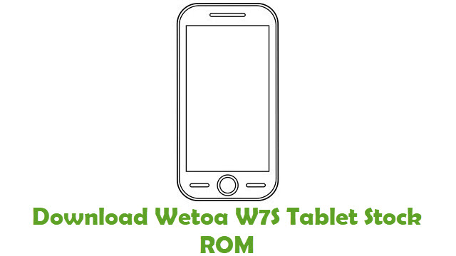 Download Wetoa W7S Tablet Stock ROM
