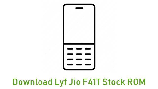 Download Lyf Jio F41T Stock ROM
