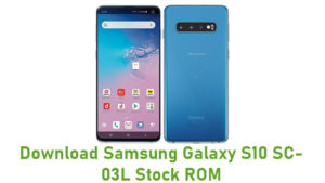 Download Samsung Galaxy S10 SC-03L Stock ROM