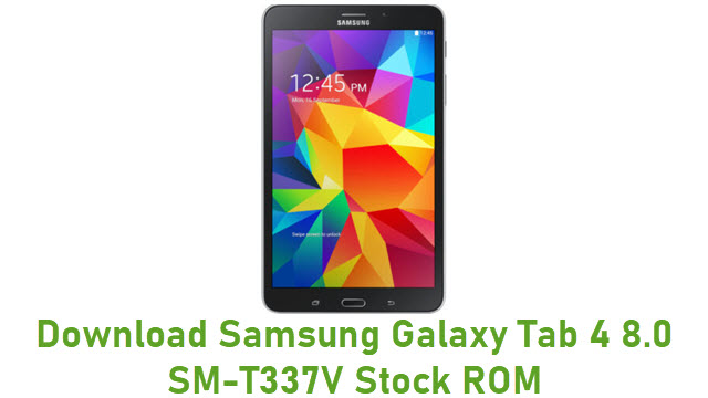 Download Samsung Galaxy Tab 4 8.0 SM-T337V Stock ROM
