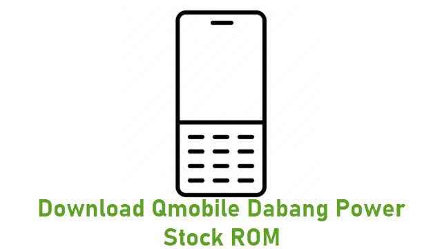 Download Qmobile Dabang Power Stock ROM
