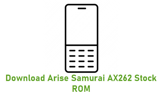 Download Arise Samurai AX262 Stock ROM