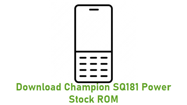 Download Champion SQ181 Power Stock ROM