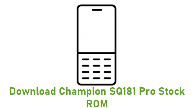 Download Champion SQ181 Pro Stock ROM