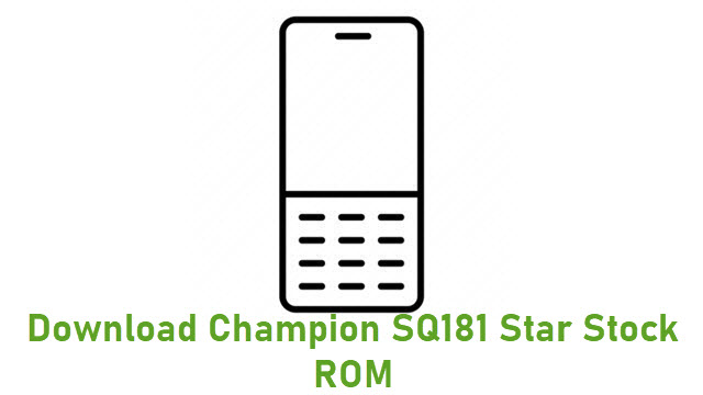 Download Champion SQ181 Star Stock ROM