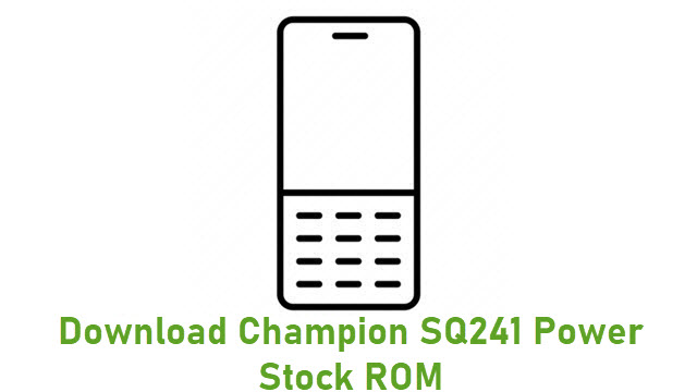 Download Champion SQ241 Power Stock ROM